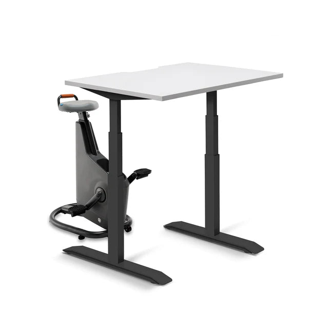 LifeSpan Ampera Bike Desk Space Grey with Standing Desk